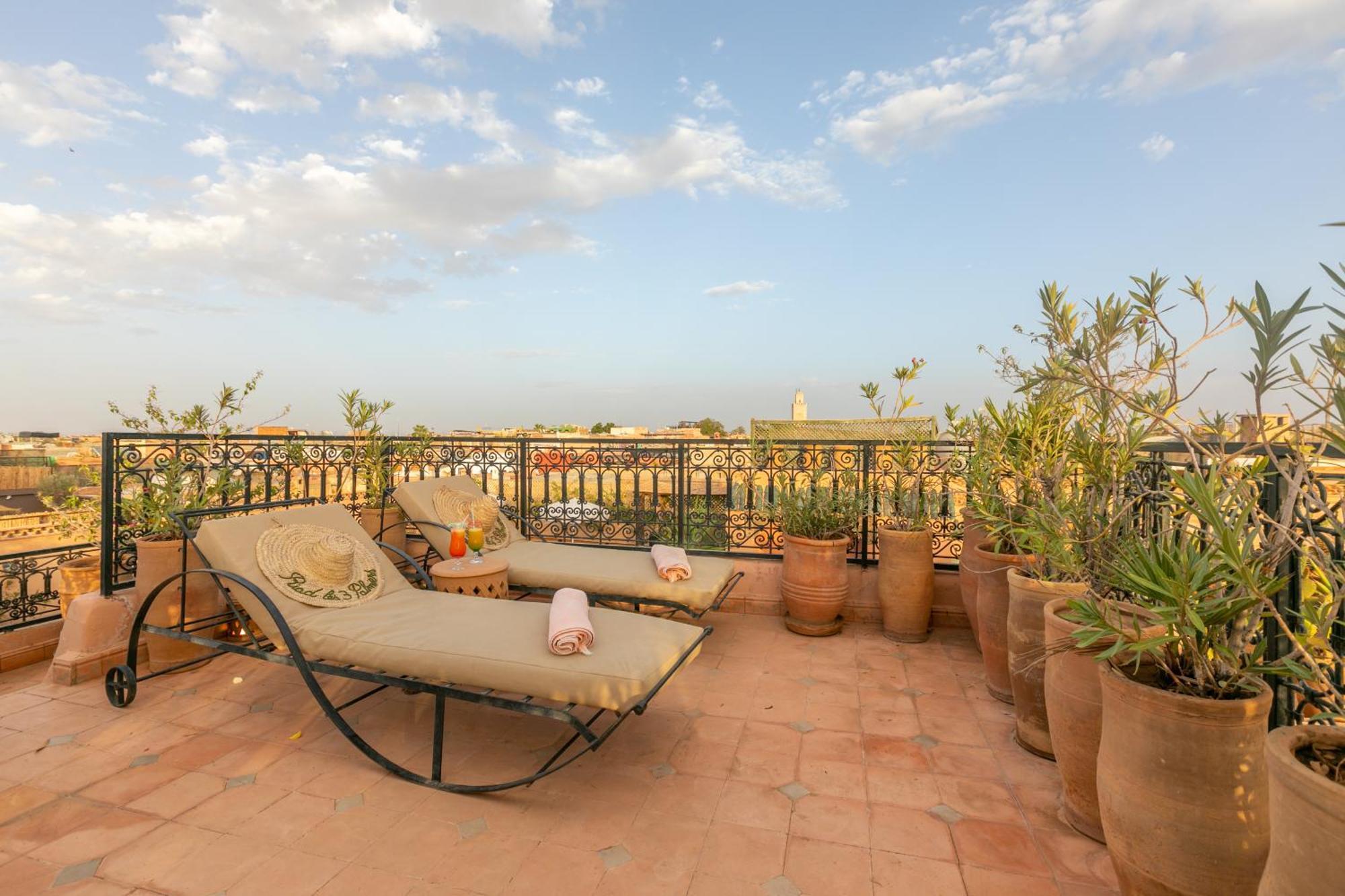 Riad Les Trois Palmiers El Bacha Marraquexe Exterior foto